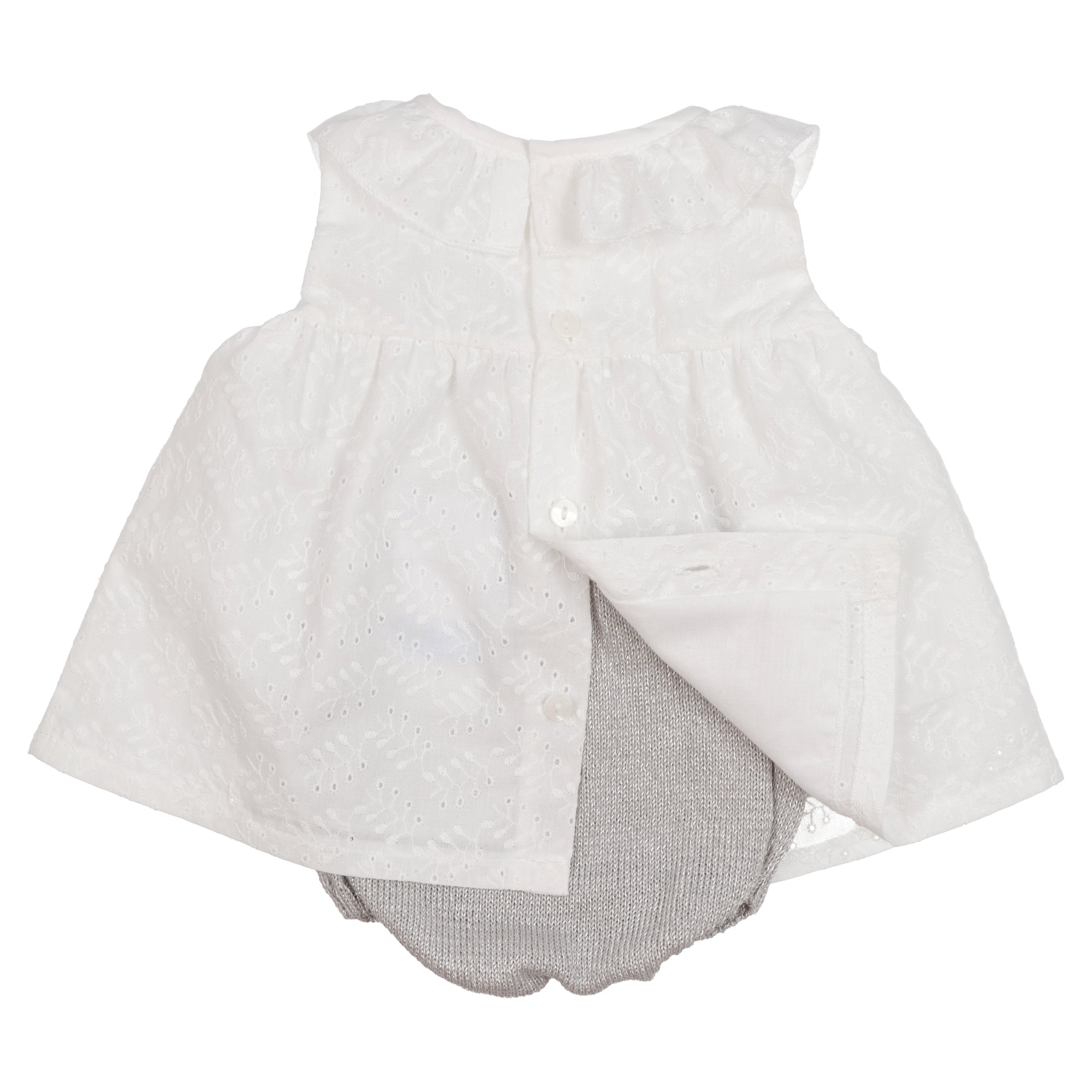 Abbigliamento Neonata 0-24 Mesi Abito Con Coulotte Chicco Per
