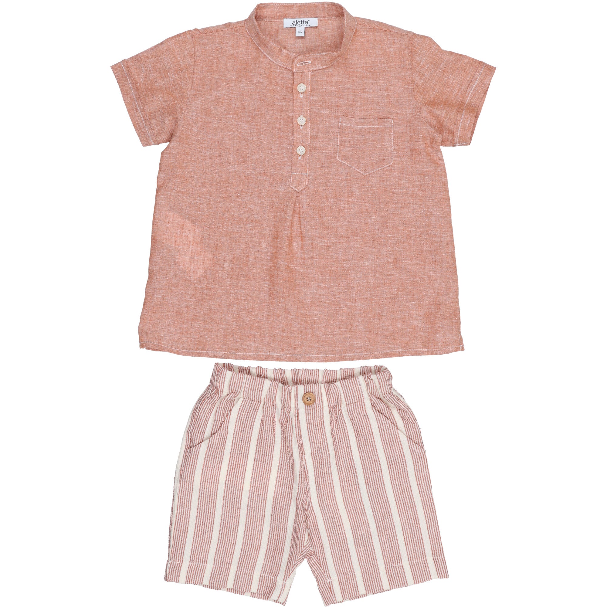 blusa-e-pantalone-corto-bambino/18 mesi