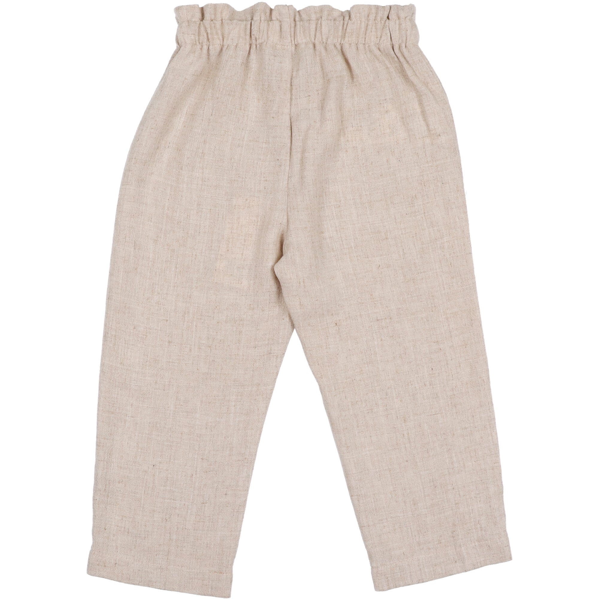 blusa-e-pantaloni-in-lino-per-bambina-colore-ecru//18 mesi