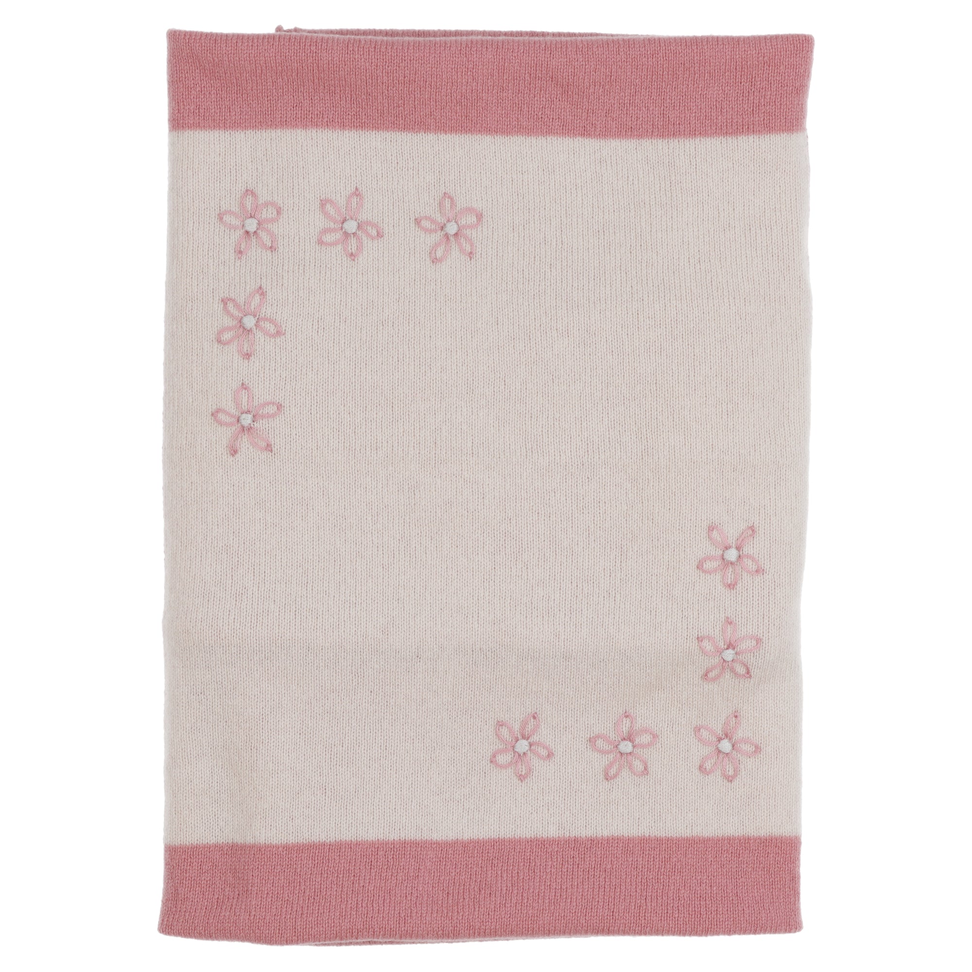Copertina cashmere ricamata