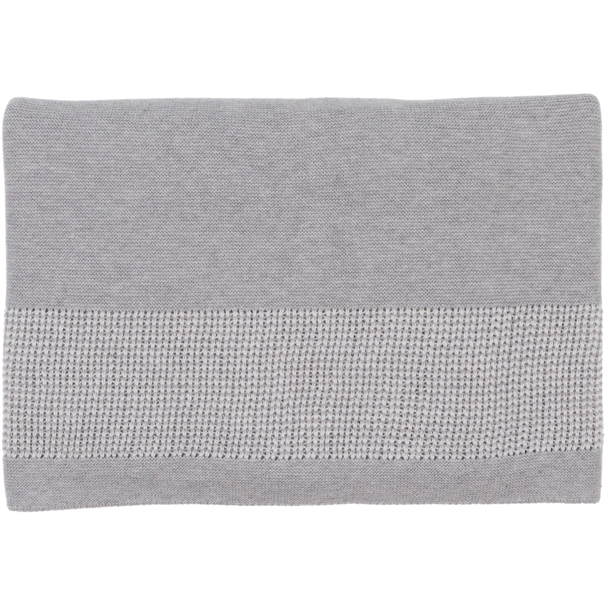 Coperta neonati cotone colore grigio