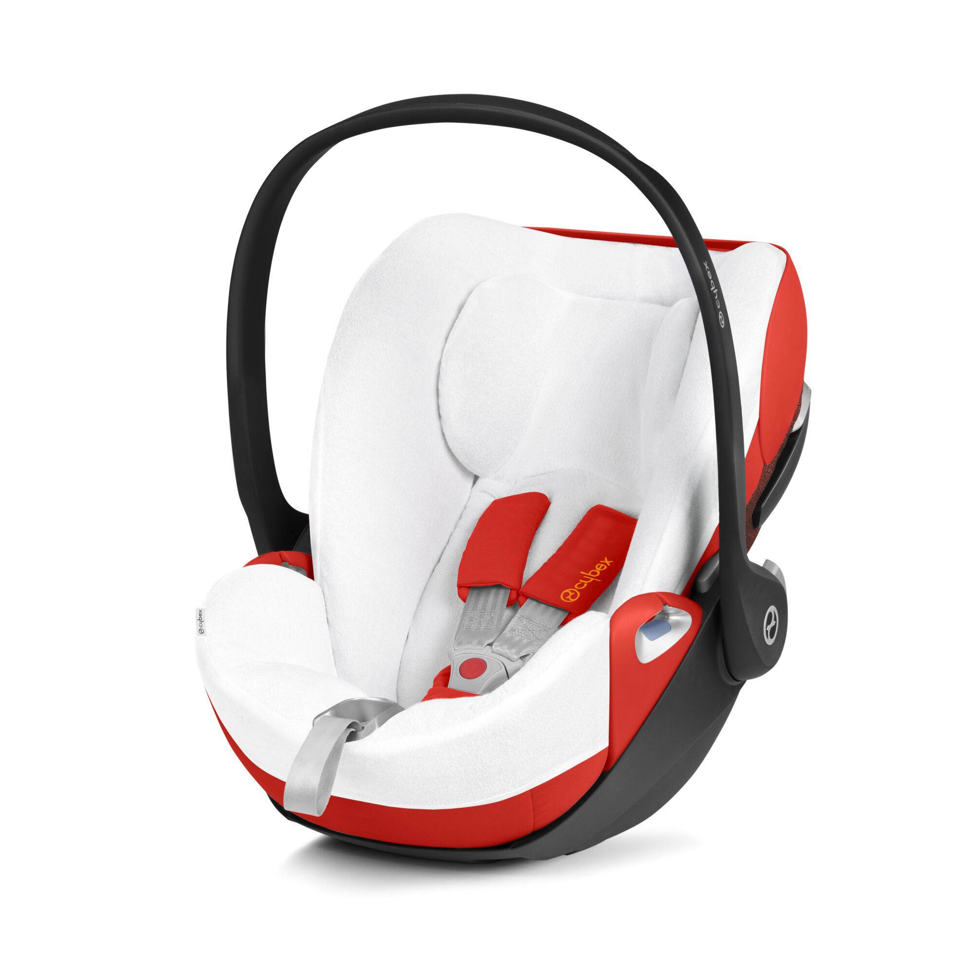 Fodera seggiolino auto colore bianco per seggiolino auto cybex modello cloud in fibra di bamboo rivestimento estivo