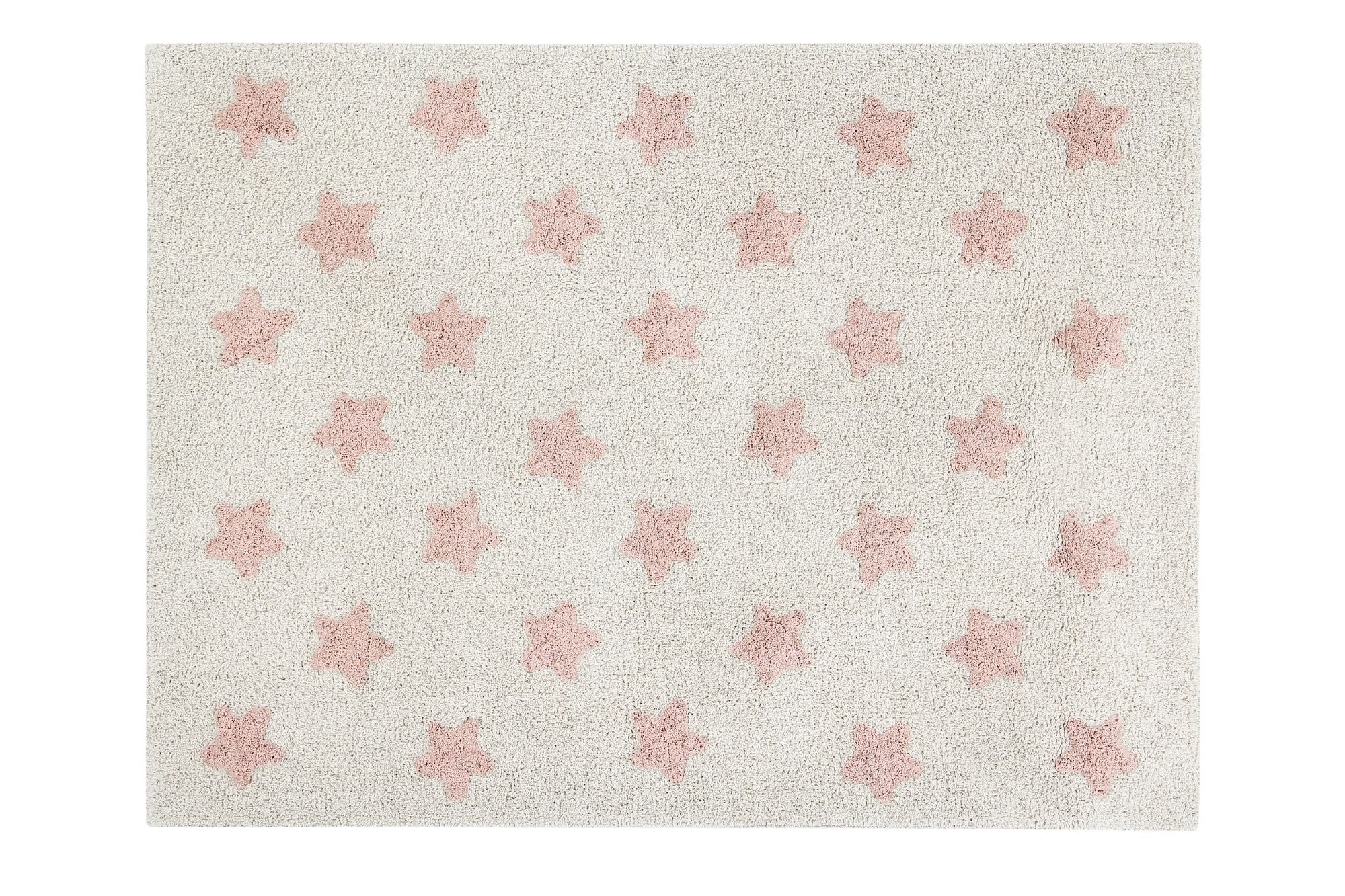tappeto-cotone-naturale-stelle-rosa