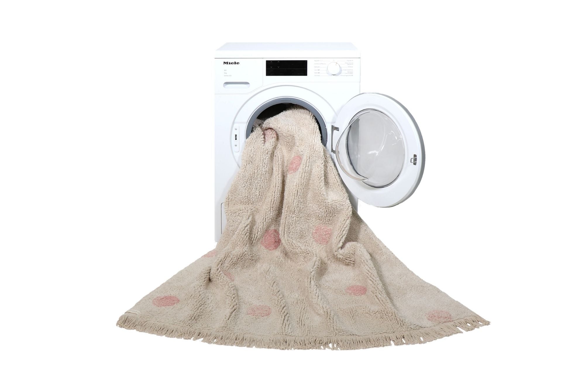 tappeto-naturale-con-pois-rosa-lavabile-in-lavatrice